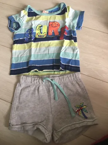 Ensemble short t-shirt 18 mois DPM