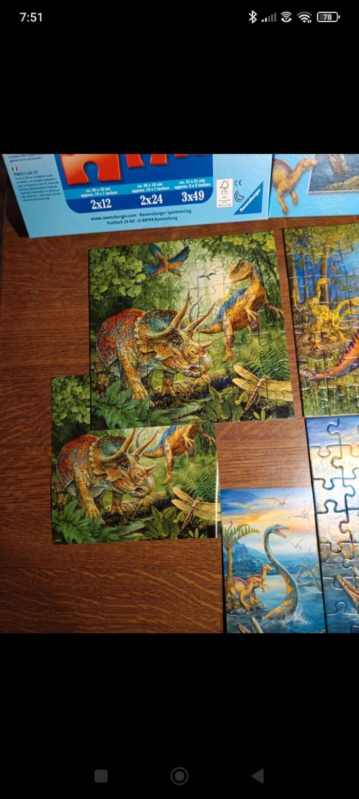 Puzzle dinosaures - photo numéro 3