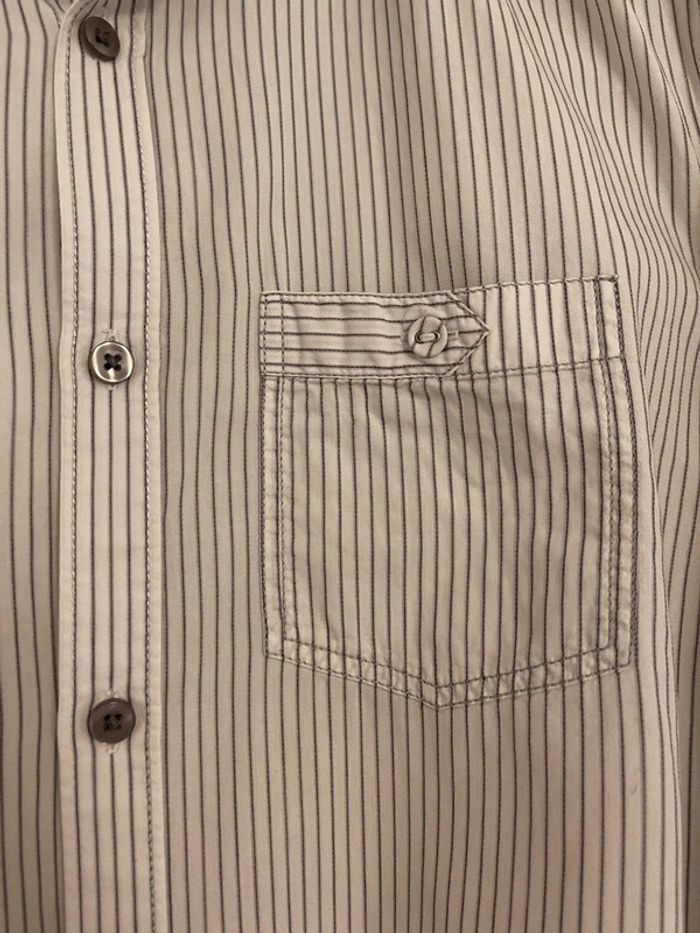 Chemise blanche à rayures grises - Jules - T. M - photo numéro 2