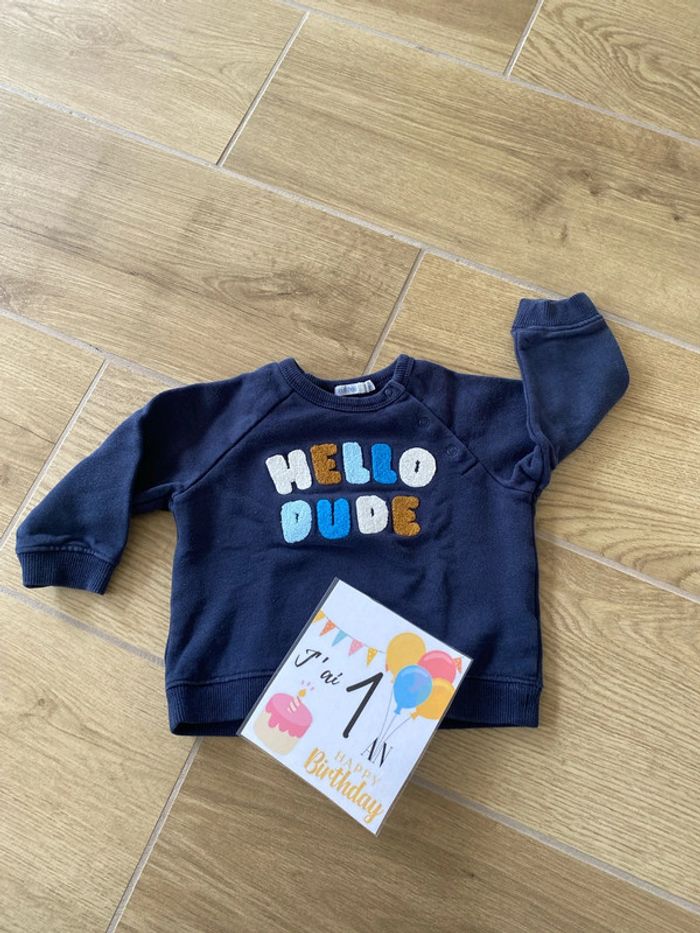 Pull Hello Dude Bout’chou 12 mois