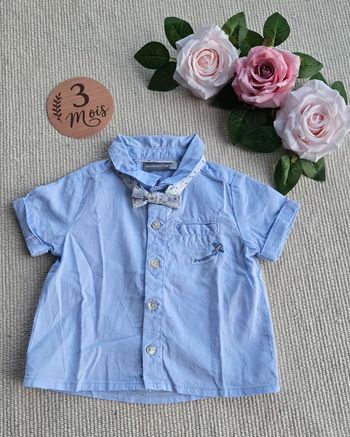 Chemise manches courtes Sergent Major 3 mois neuve