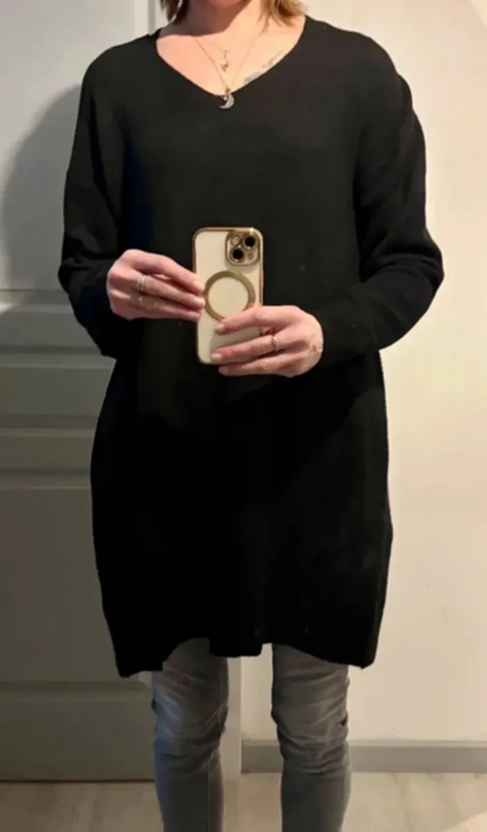 🖤 Robe pull noire Anna Karel – Neuve avec étiquette – Taille M - photo numéro 2