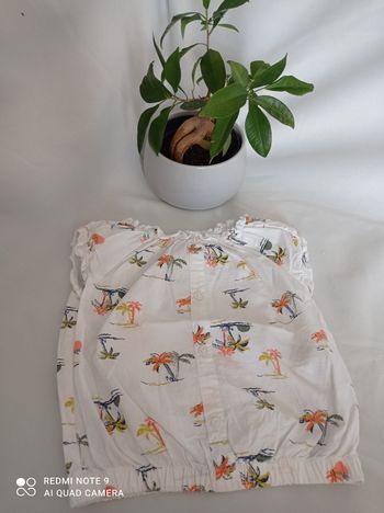 Joli chemise palmier (boutons ne s'ouvrent pas)