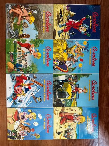 Lot de 8 livres Caroline Pierre Probst bd albums vintage anciens années 90 Hachette