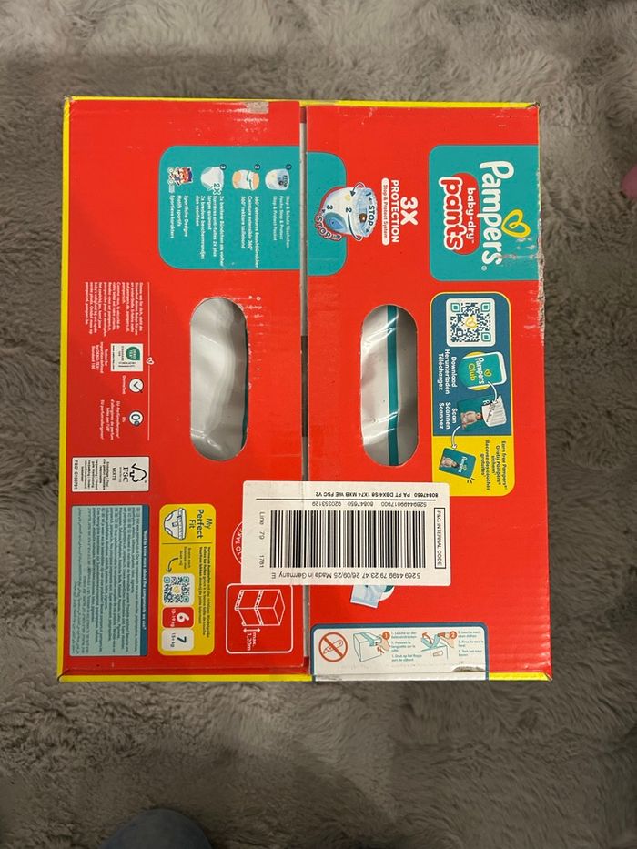 Pampers pants taille 6 74 couches neuf - photo numéro 2