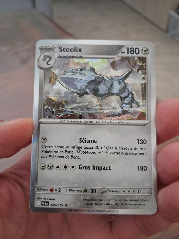 carte Pokémon Steelix Holographique 125/182