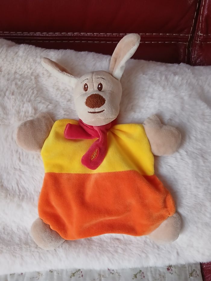 Doudou Chien avec papier bruissant *coloris jaune - photo numéro 6