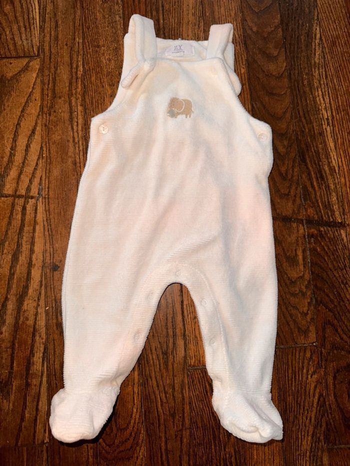 Salopette velour Zy 3 mois