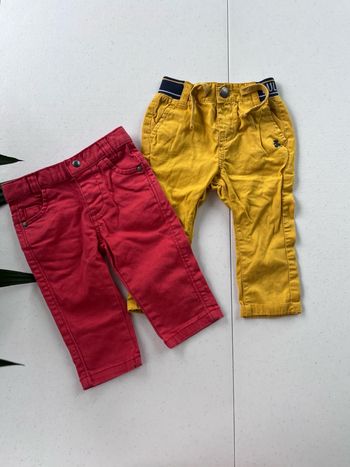 Lot de deux pantalons lulu castagnette/ Vertbaudet  Taille 6 mois   Très bon état