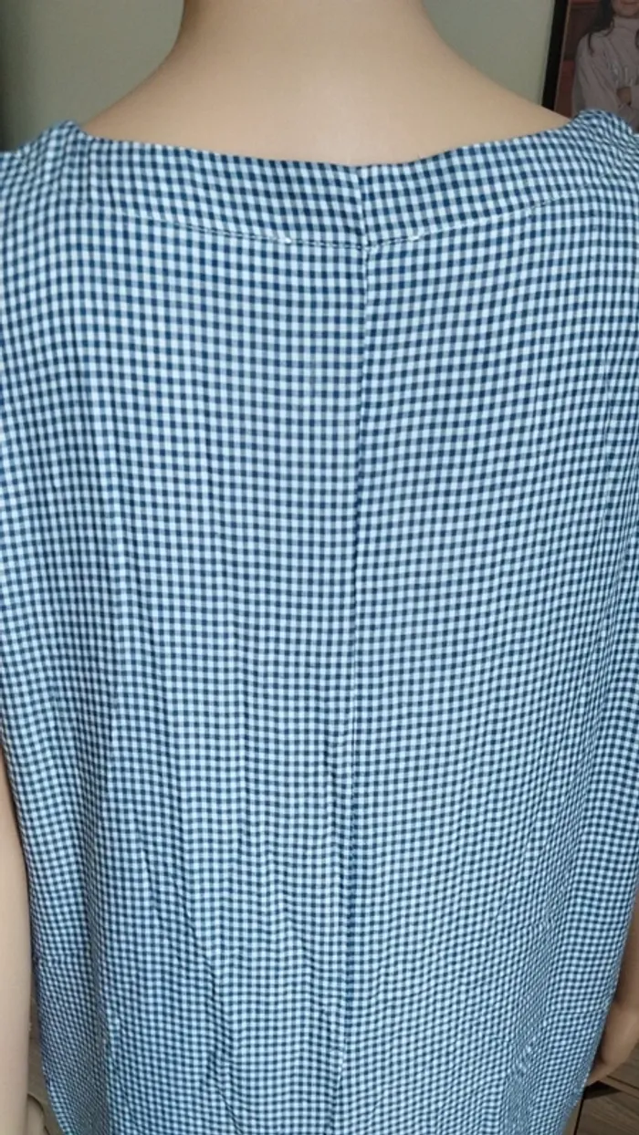 Combi short bleu et blanc a carreaux - photo numéro 10