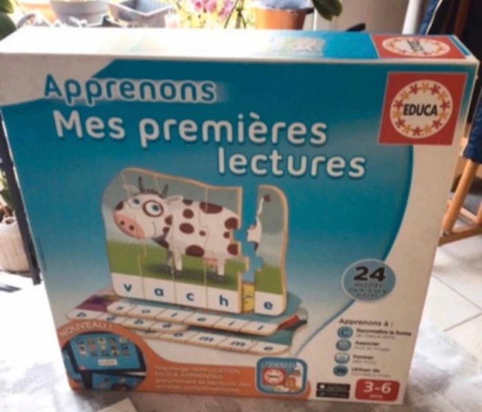 Jeu éducatif “Apprenons les premières lectures” Educa – 3-6 ans – complet