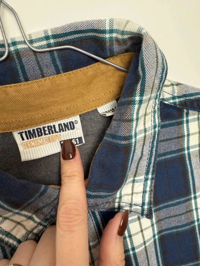 Chemise Timberland à carreaux garçon 14 ans parfait état - photo numéro 4