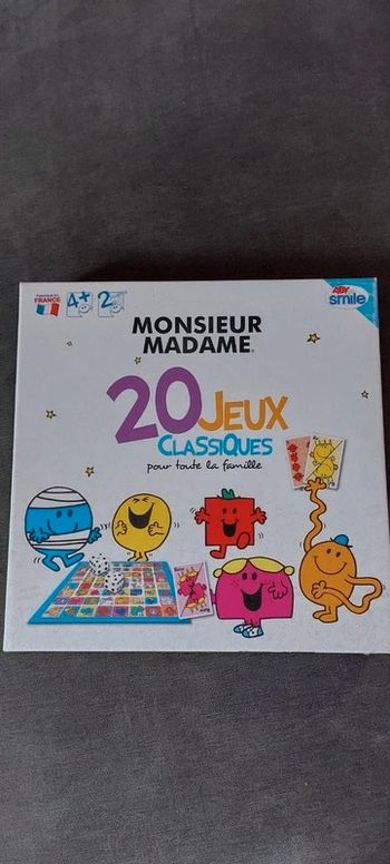 Coffret 20 jeux Monsieur Madame