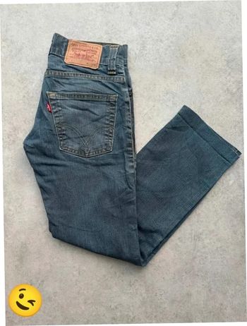 Jeans Levi's 511 W27 FR36 L32 coupe droite bleu Femme women pan687b