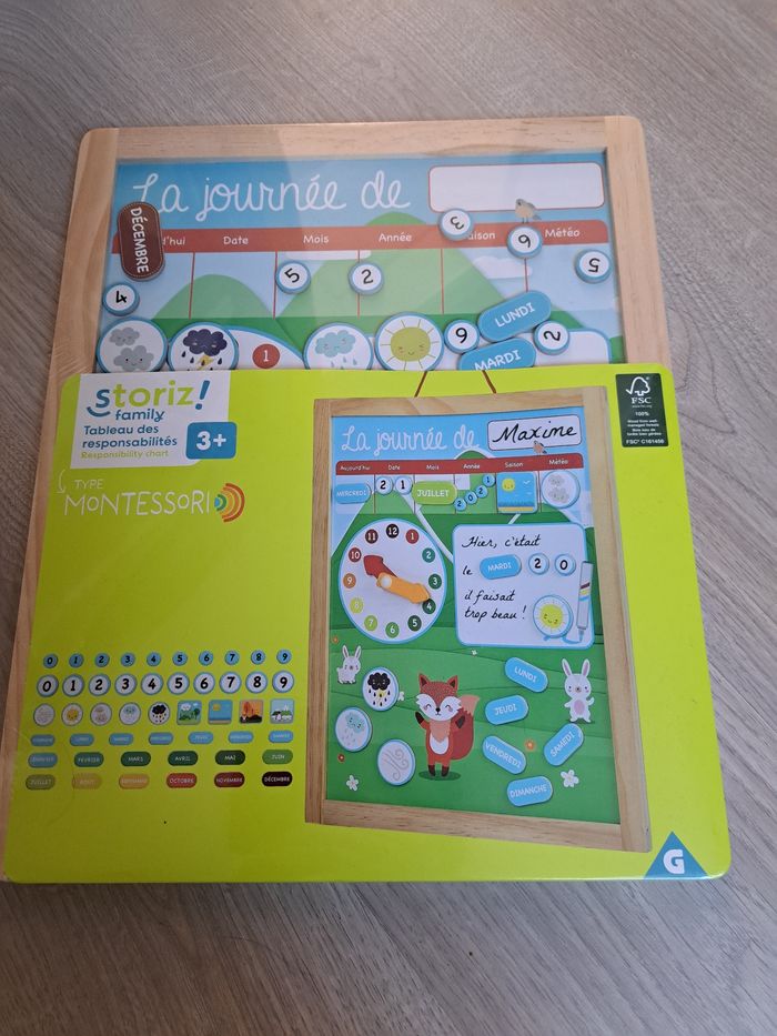 Semainier bois aimanté neuf