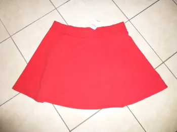 jupe évasé rouge MS MODE taille L neuf