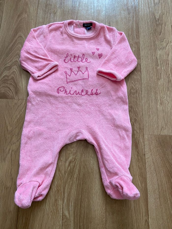 Lot de 2 pyjamas roses velours 3M - photo numéro 2