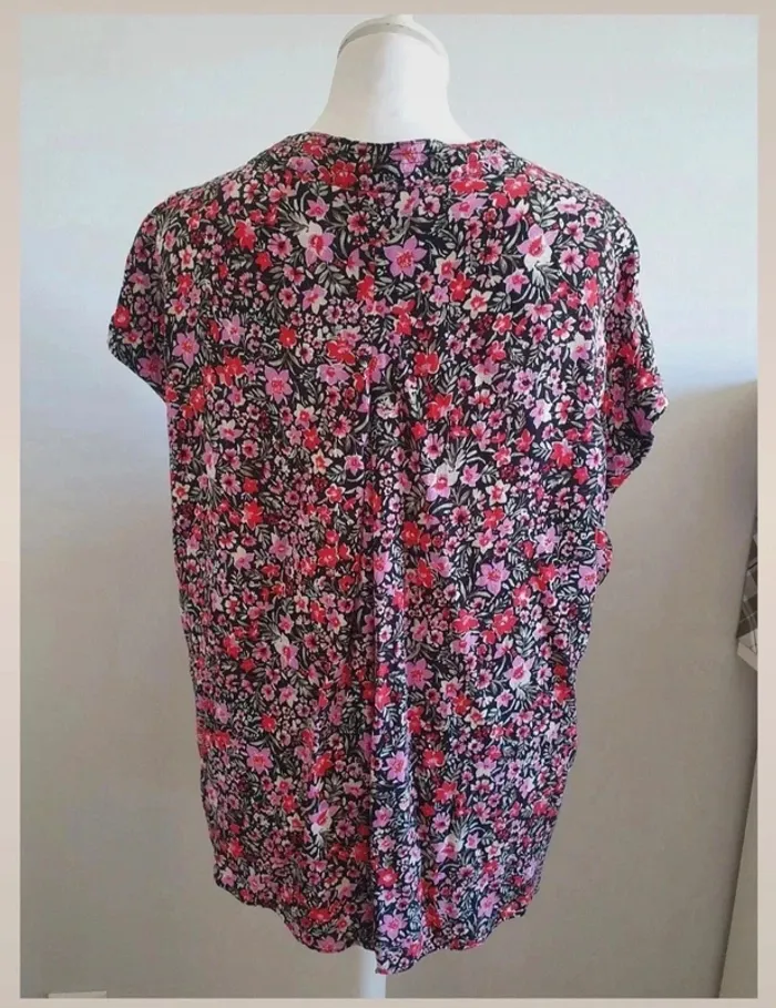 Blusa fluida estampada Talla L amplia - photo numéro 2