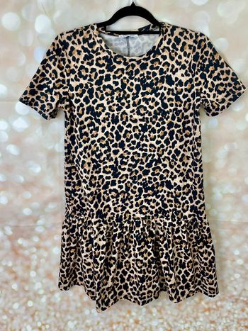 Robe courte Zara imprimé Léopard