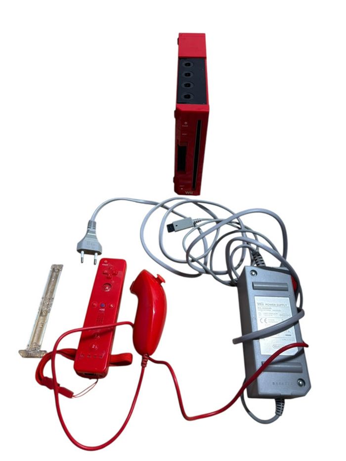 Console Nintendo Wii rouge – édition Mario 25e anniversaire