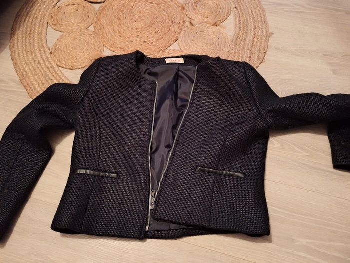 Veste noire camaieu