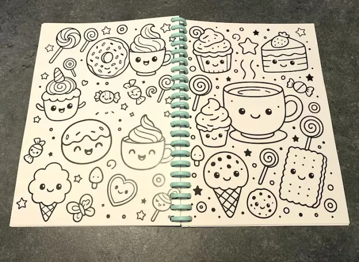Cahier de coloriage Kawaii, activé enfant - photo numéro 5