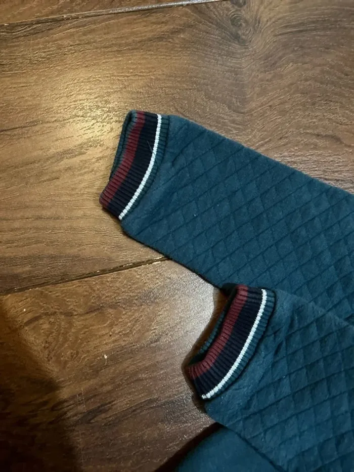 Sweat Pull à capuche garçon bleu canard motif rugby tigre sergent major taille 3 ans 98 cm - photo numéro 7