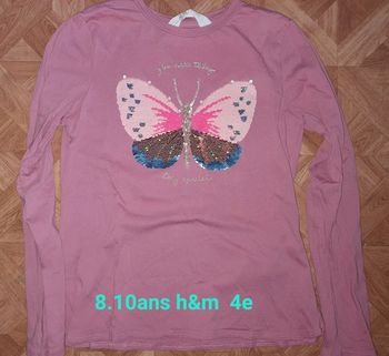 Maillot 10ans h&m dessin reversible