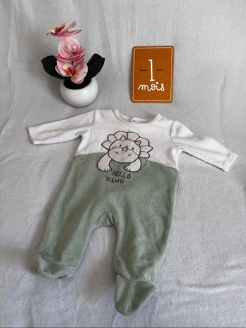 Pyjama velours 1 mois
