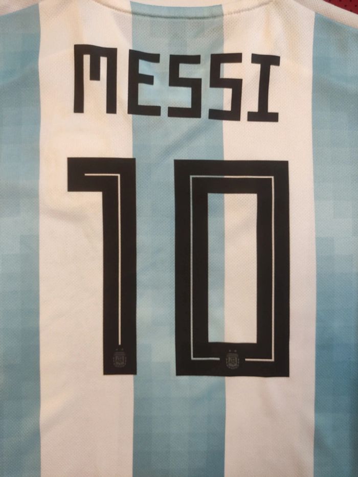 Maillot de foot Messi Argentine, Adidas Authentique Officiel taille enfant 9/10 ans - photo numéro 16