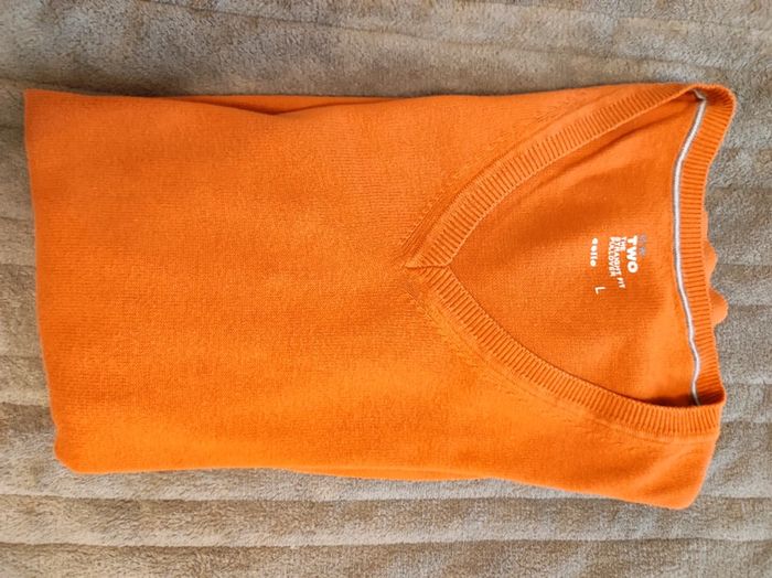 pull celio orange L - photo numéro 4
