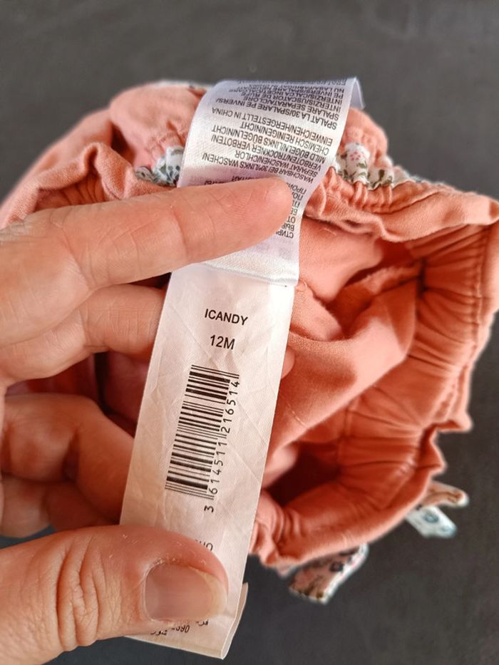 Short Fille 12 mois chat Sergent major icandy - photo numéro 5