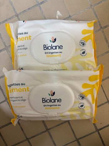 12 lingettes biolane