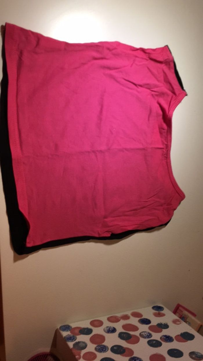 T-shirt court black pink taille 5-6 ans - photo numéro 4