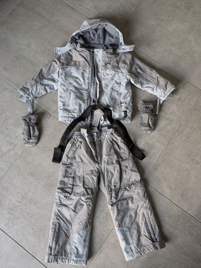 Ensemble veste pantalon ski moufles 4 ans fille garçon - photo numéro 1