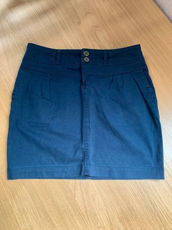Jupe bleue cache cache taille 36
