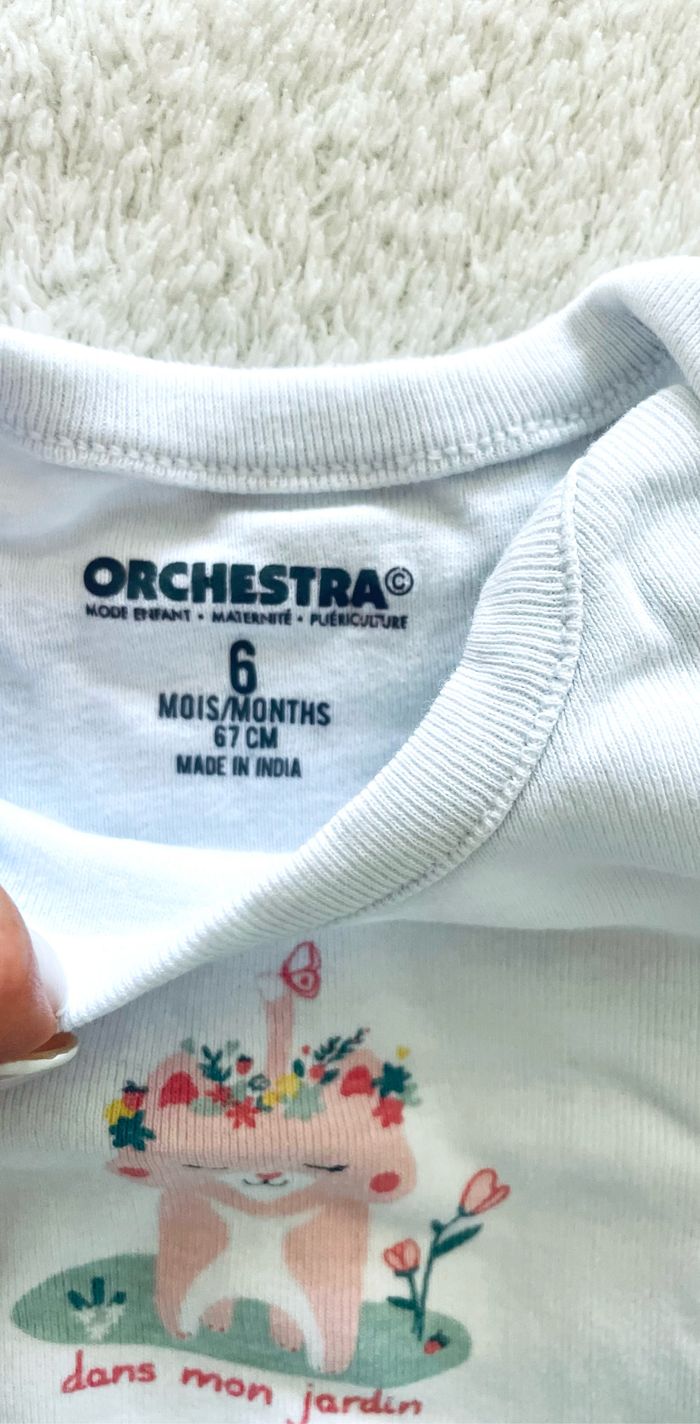 lot de 7 body manches courtes « Orchestra » Taille 6 mois - photo numéro 7