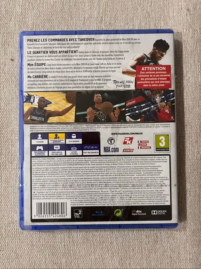 Jeu ps4 NBA 2K19 - photo numéro 2
