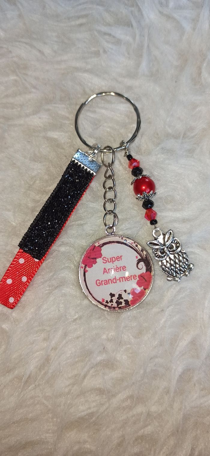 Porte clé arrière grand mère " Super arrière grand mère "