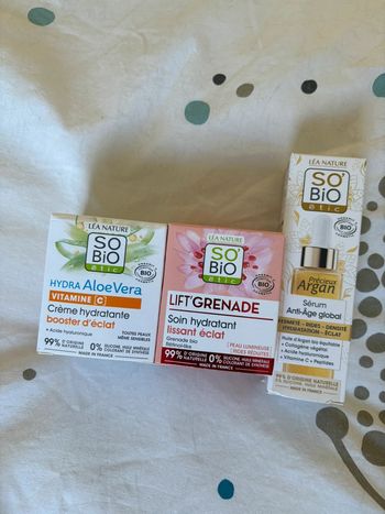 Lot de 3 produits visage So Bio Étic neufs
