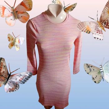 Robe 👗 manches longues - rose/jaune/violet/rouge - pimkie Taille M