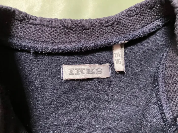 Gilet zippé bleue marine IKKS 24 mois fille - photo numéro 6