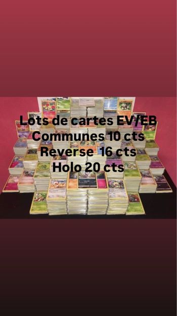 Lot de 100 cartes Pokémon