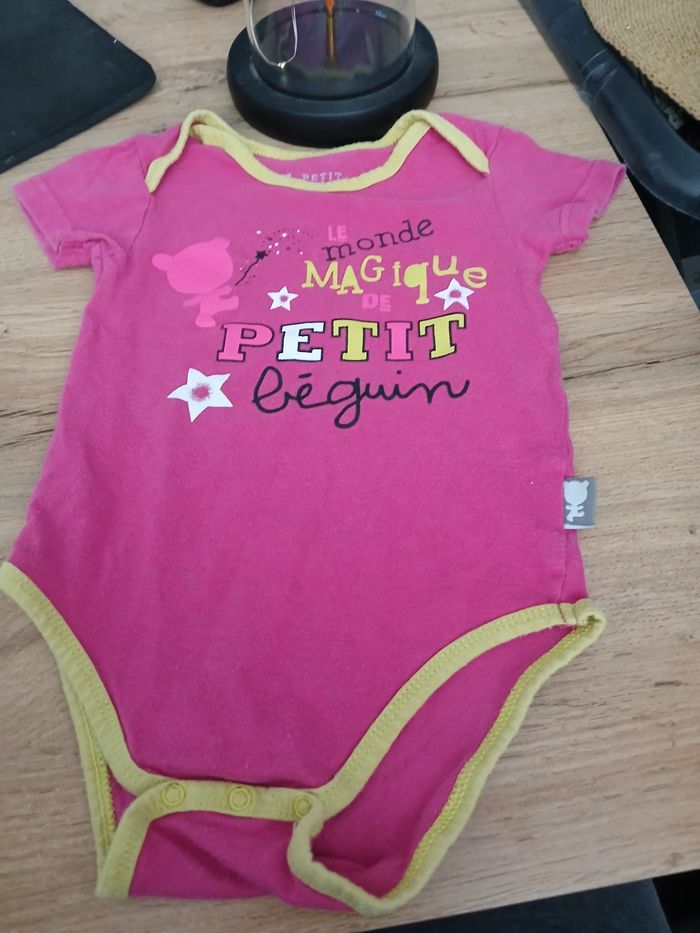 BODY MANCHES COURTES PETIT BEGUIN