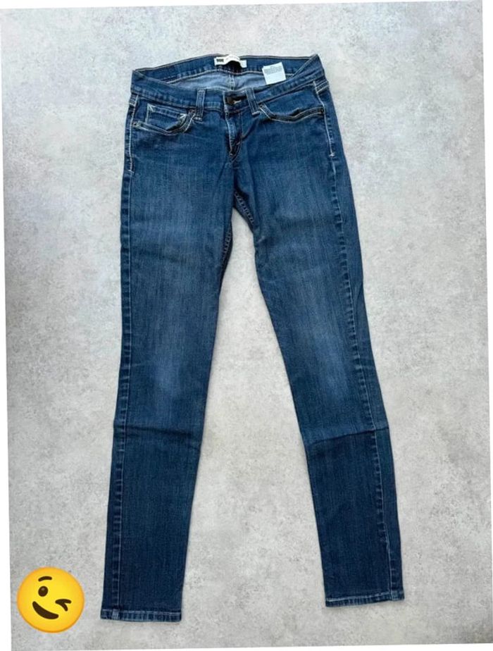 Jeans Levi's 524 W28 FR38 coupe skinny bleu Femme women pan586b - photo numéro 3