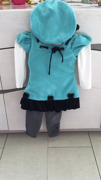 Ensemble legging,tee shirt, tunique et chapeau 3 ans