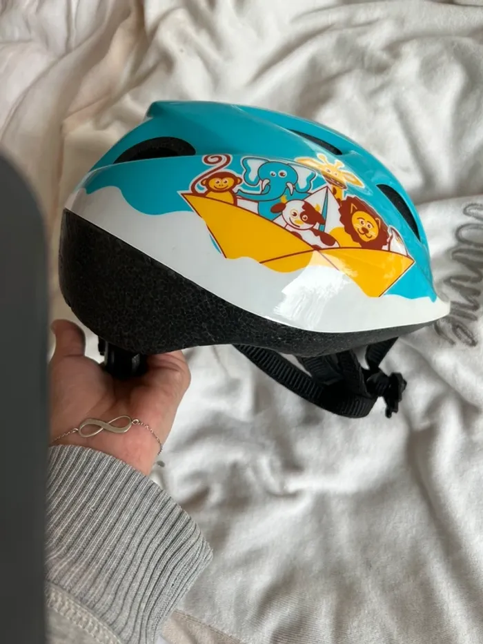 Casque de vélo btwin arche de Noé 46 cm à 53 cm - photo numéro 4