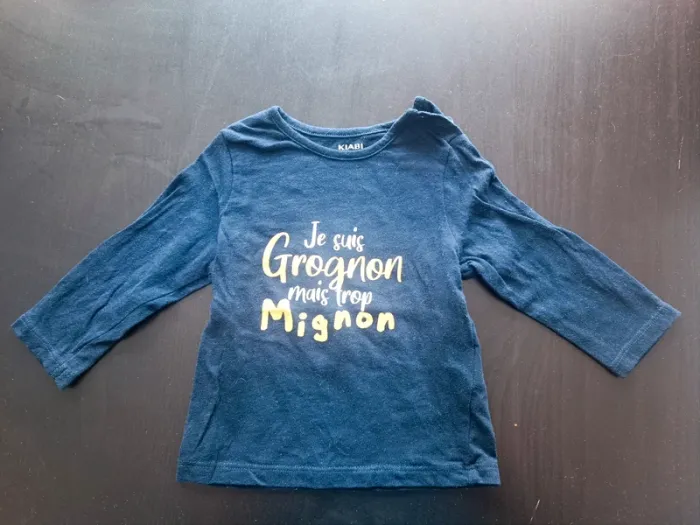 Lot t shirt manches longues 6 mois - photo numéro 15