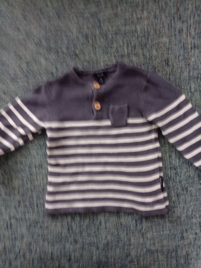 Pull marinière 9 mois - photo numéro 3