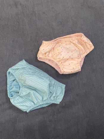 Couches de bain lavables